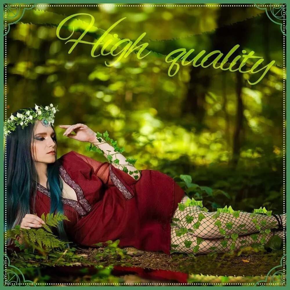 Fairy Elf Costume Accessories Set Woodland Ears Vines Headpiece Jewelry